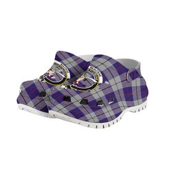 ScotsTee Shop Scottish MacRae Dress Purple 1 Crest Women's Tartan Height Increasing Clogs