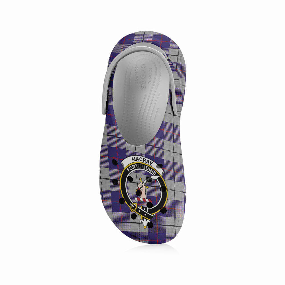ScotsTee Shop Scottish MacRae Dress Purple 1 Crest Women's Tartan Height Increasing Clogs