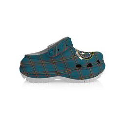 ScotsTee Shop Scottish McLaine of Lochbuie Hunting Ancient Crest Women's Tartan Height Increasing Clogs