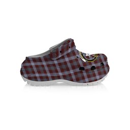 ScotsTee Shop Scottish Jardine of Castlemilk Modern Crest Women's Tartan Height Increasing Clogs