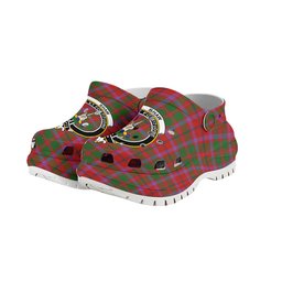 ScotsTee Shop Scottish Shaw of Tordarroch Ancient Crest Women's Tartan Height Increasing Clogs