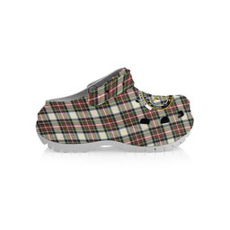 ScotsTee Shop Scottish Stewart Dress Ancient SC Crest Women's Tartan Height Increasing Clogs