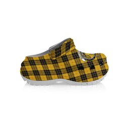 ScotsTee Shop Scottish MacLeod of Lewis Ancient SC Crest Women's Tartan Height Increasing Clogs
