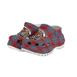 ScotsTee Shop Scottish Wishart Dress Ancient Crest Women's Tartan Height Increasing Clogs