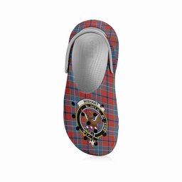 ScotsTee Shop Scottish Wishart Dress Ancient Crest Women's Tartan Height Increasing Clogs