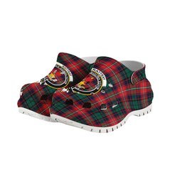 ScotsTee Shop Scottish Rattray of Lude Modern Crest Women's Tartan Height Increasing Clogs