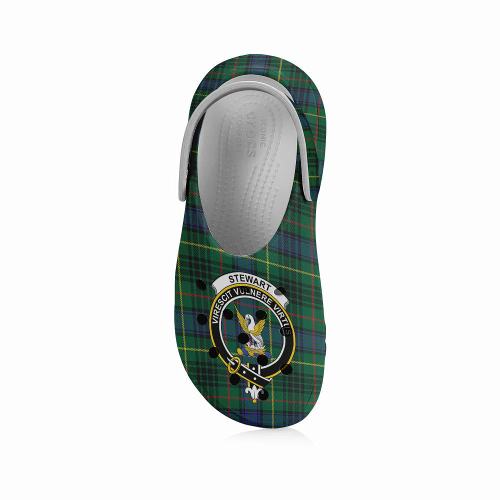 ScotsTee Shop Scottish Stewart Hunting Modern SC Crest Women's Tartan Height Increasing Clogs