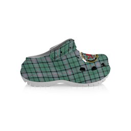 ScotsTee Shop Scottish Kelly of Sleat Hunting Ancient Crest Women's Tartan Height Increasing Clogs