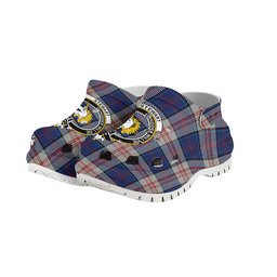 ScotsTee Shop Scottish Stewart of Appin Hunting Dress Crest Women's Tartan Height Increasing Clogs
