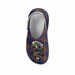 ScotsTee Shop Scottish McLaine of Lochbuie Hunting Modern Crest Women's Tartan Height Increasing Clogs