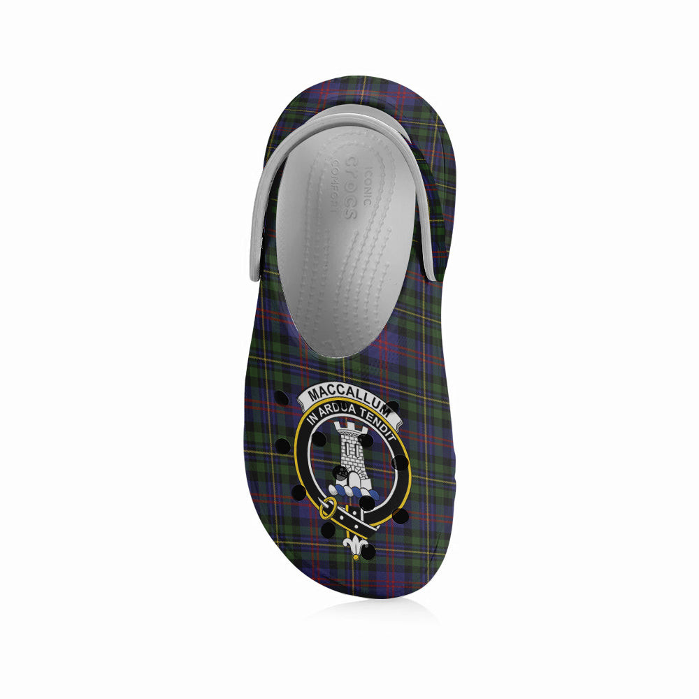 ScotsTee Shop Scottish MacCallum of Berwick Crest Women's Tartan Height Increasing Clogs