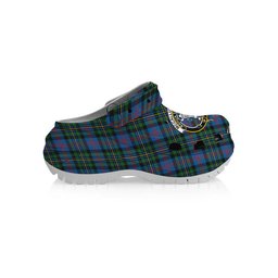ScotsTee Shop Scottish McCallum of Berwick Ancient Crest Women's Tartan Height Increasing Clogs