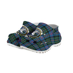 ScotsTee Shop Scottish McCallum of Berwick Ancient Crest Women's Tartan Height Increasing Clogs