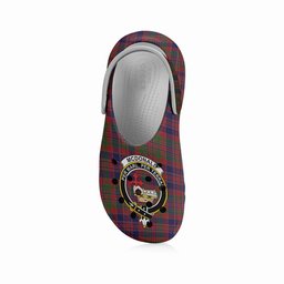 ScotsTee Shop Scottish McDonald of Boisdale Crest Women's Tartan Height Increasing Clogs