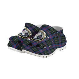 ScotsTee Shop Scottish McCallum of Berwick Modern Crest Women's Tartan Height Increasing Clogs