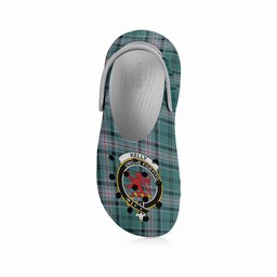 ScotsTee Shop Scottish Kelly of Sleat Hunting Modern Crest Women's Tartan Height Increasing Clogs