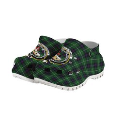 ScotsTee Shop Scottish MacDonald of The Isles Crest Women's Tartan Height Increasing Clogs