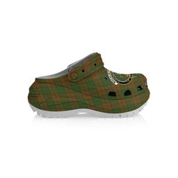 ScotsTee Shop Scottish MacAlister of Glenbarr Hunting Modern Crest Women's Tartan Height Increasing Clogs