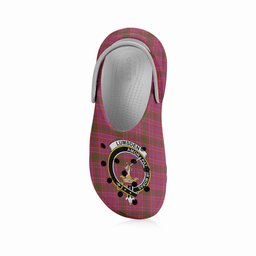 ScotsTee Shop Scottish Lumsden of Clova Ancient Crest Women's Tartan Height Increasing Clogs