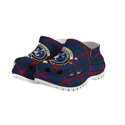 ScotsTee Shop Scottish Montgomery of Ayrshire Modern Crest Women's Tartan Height Increasing Clogs