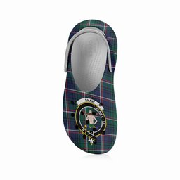 ScotsTee Shop Scottish Shaw of Carolina Modern Crest Women's Tartan Height Increasing Clogs