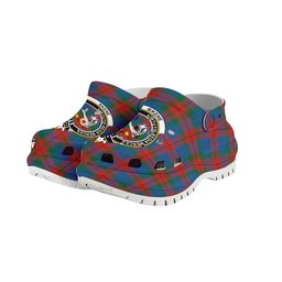 ScotsTee Shop Scottish Skene of Cromar Ancient Crest Women's Tartan Height Increasing Clogs