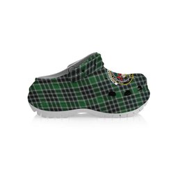 ScotsTee Shop Scottish MacDonald Lord of the Isles Hunting Modern Crest Women's Tartan Height Increasing Clogs