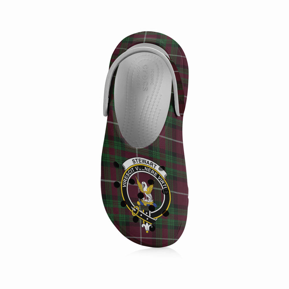 ScotsTee Shop Scottish Stewart of Bute Hunting Crest Women's Tartan Height Increasing Clogs
