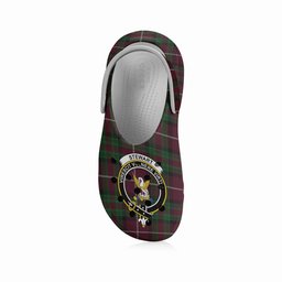 ScotsTee Shop Scottish Stewart of Bute Hunting Crest Women's Tartan Height Increasing Clogs