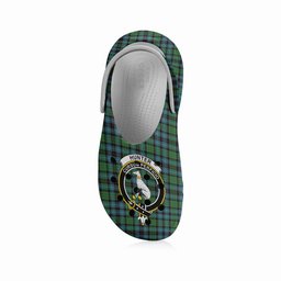 ScotsTee Shop Scottish Hunter of Peebleshire Ancient Crest Women's Tartan Height Increasing Clogs