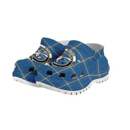 ScotsTee Shop Scottish McRae of America Ancient Crest Women's Tartan Height Increasing Clogs
