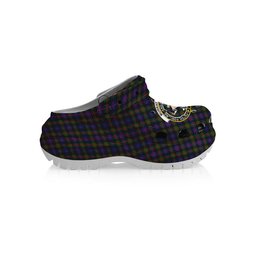 ScotsTee Shop Scottish Murray of Atholl Modern Crest Women's Tartan Height Increasing Clogs