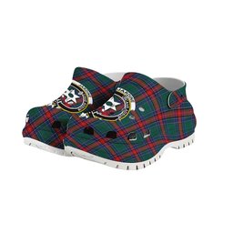 ScotsTee Shop Scottish Jardine Dress Modern Crest Women's Tartan Height Increasing Clogs