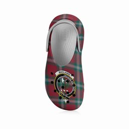 ScotsTee Shop Scottish MacLaine of Loch Buie Modern Crest Women's Tartan Height Increasing Clogs