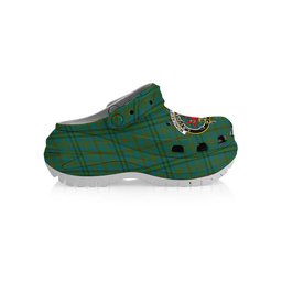 ScotsTee Shop Scottish Moncreiffe of Atholl Ancient Crest Women's Tartan Height Increasing Clogs