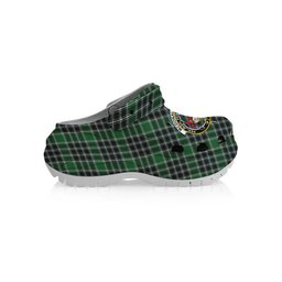 ScotsTee Shop Scottish McDonald Lord of the Isles Hunting Modern Crest Women's Tartan Height Increasing Clogs