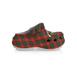 ScotsTee Shop Scottish Stewart of Appin Ancient Crest Women's Tartan Height Increasing Clogs