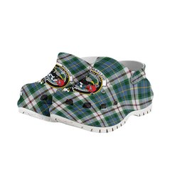 ScotsTee Shop Scottish MacLeod Of Californian Ancient Crest Women's Tartan Height Increasing Clogs