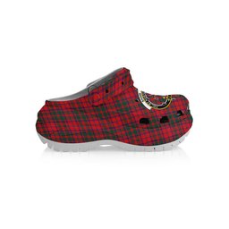 ScotsTee Shop Scottish Shaw of Tordarroch Modern Crest Women's Tartan Height Increasing Clogs
