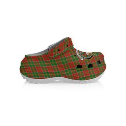 ScotsTee Shop Scottish MacDonald of Kingsburgh Ancient Crest Women's Tartan Height Increasing Clogs