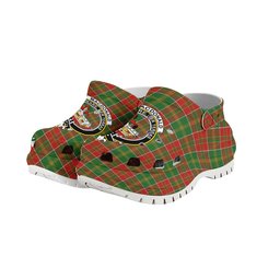 ScotsTee Shop Scottish MacDonald of Kingsburgh Ancient Crest Women's Tartan Height Increasing Clogs
