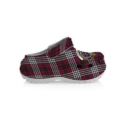 ScotsTee Shop Scottish Little of Morton Rigg Modern Crest Women's Tartan Height Increasing Clogs