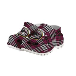ScotsTee Shop Scottish Little of Morton Rigg Modern Crest Women's Tartan Height Increasing Clogs