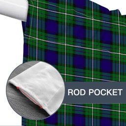 ScotsTee Shop Scottish Alexander Tartan Tie Up Valance Curtain