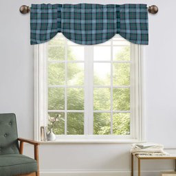 ScotsTee Shop Scottish Alexander of Menstry Hunting Ancient Tartan Tie Up Valance Curtain