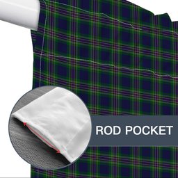 ScotsTee Shop Scottish Australian National Tartan Tie Up Valance Curtain