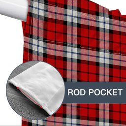 ScotsTee Shop Scottish Brodie Dress Modern Tartan Tie Up Valance Curtain