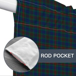 ScotsTee Shop Scottish Buchanan Hunting Modern Tartan Tie Up Valance Curtain