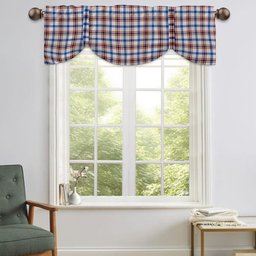 ScotsTee Shop Scottish Boswell Dress Modern Tartan Tie Up Valance Curtain