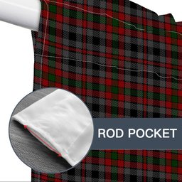 ScotsTee Shop Scottish Borthwick Hunting Tartan Tie Up Valance Curtain